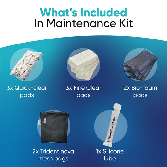 Trident Nova AquaClear 70 HOB Maintenance & Replacement Filter Media Kit, Including Trident Nova Mesh Bags (AquaClear Activated Carbon 3-Pack, Filter Foam Sponge 3-Pack, BioMax Media)