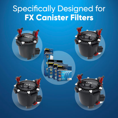 Trident Nova FX4/FX5/FX6 Filter Media Canister Filter Maintenance and Replacement Filter Media Kit, Including Media Bags (FX Foam Filter Pads, Quick Clear/Water Polishing Pads, BioFoam+)