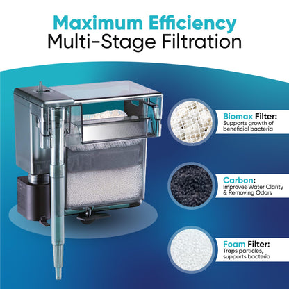 Trident Nova AquaClear 70 HOB Maintenance & Replacement Filter Media Kit, Including Trident Nova Mesh Bags (AquaClear Activated Carbon 3-Pack, Filter Foam Sponge 3-Pack, BioMax Media)